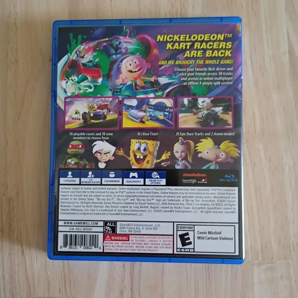 PS4 Nickelodeon Kart Racers Grand Prix Video Game